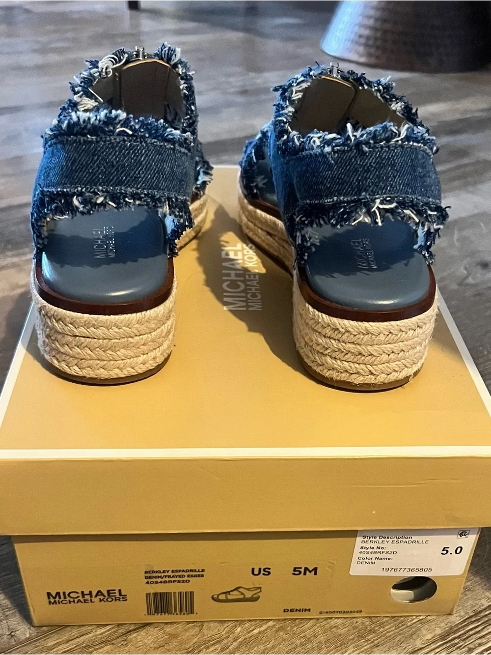 Michael Kors frayed denim